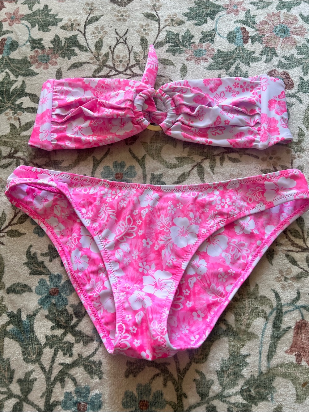 Kulani Kinis Island bloom Bikini set M/L Pink
